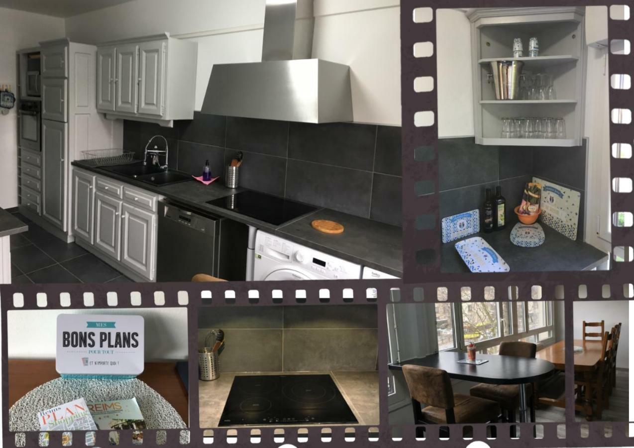 Bedinreims "Burgundy Bottle" 110M2 Exceptional, 4 Chambres Doubles, 2 Bain, Free Park & Wifi, Tout Equipe Екстериор снимка