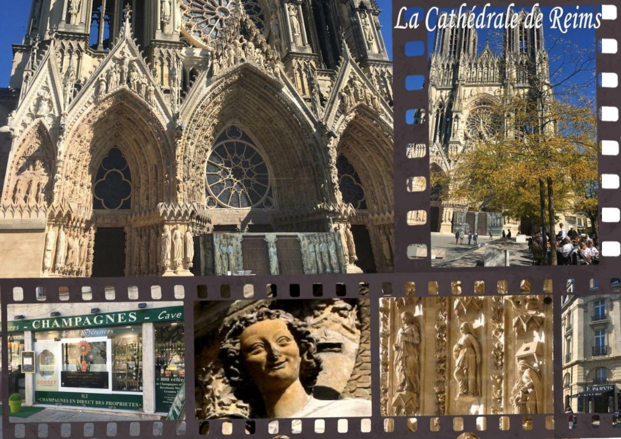 Bedinreims "Burgundy Bottle" 110M2 Exceptional, 4 Chambres Doubles, 2 Bain, Free Park & Wifi, Tout Equipe Екстериор снимка